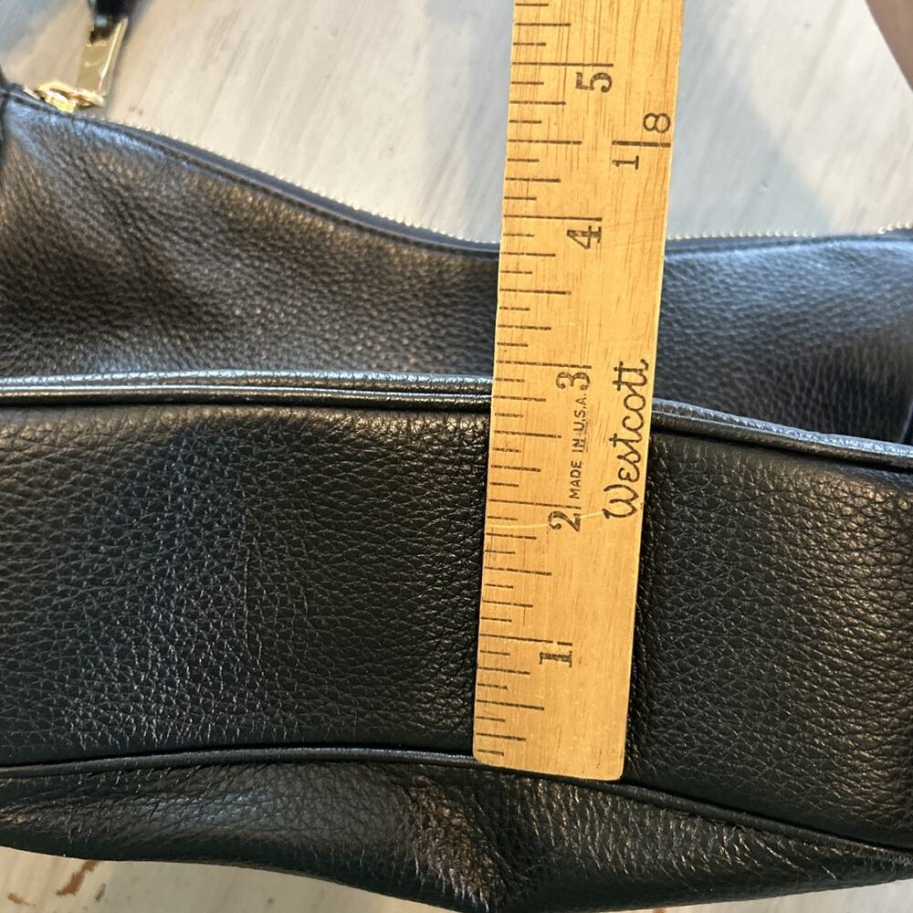Coach C1648 Ellie File Bag In Black Pebbled Leather Crossbody Old Money Classic - Picture 10 of 15